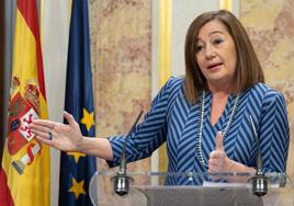 Francina Armengol durante su comparecencia en el Congreso.