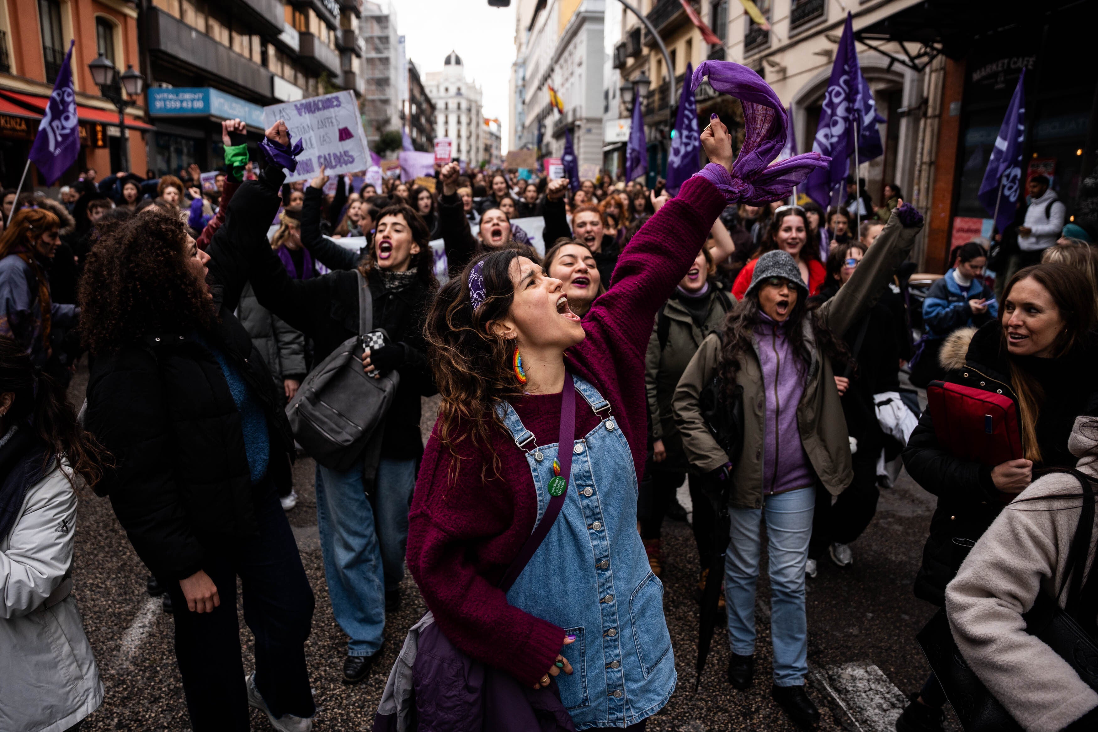 Marcha convocada por las estudiantes de Madrid