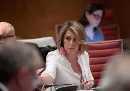 Susana Díaz, el pasado martes en el Senado.