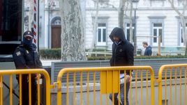 Víctor Aldama, a su salida de la Audiencia Nacional.