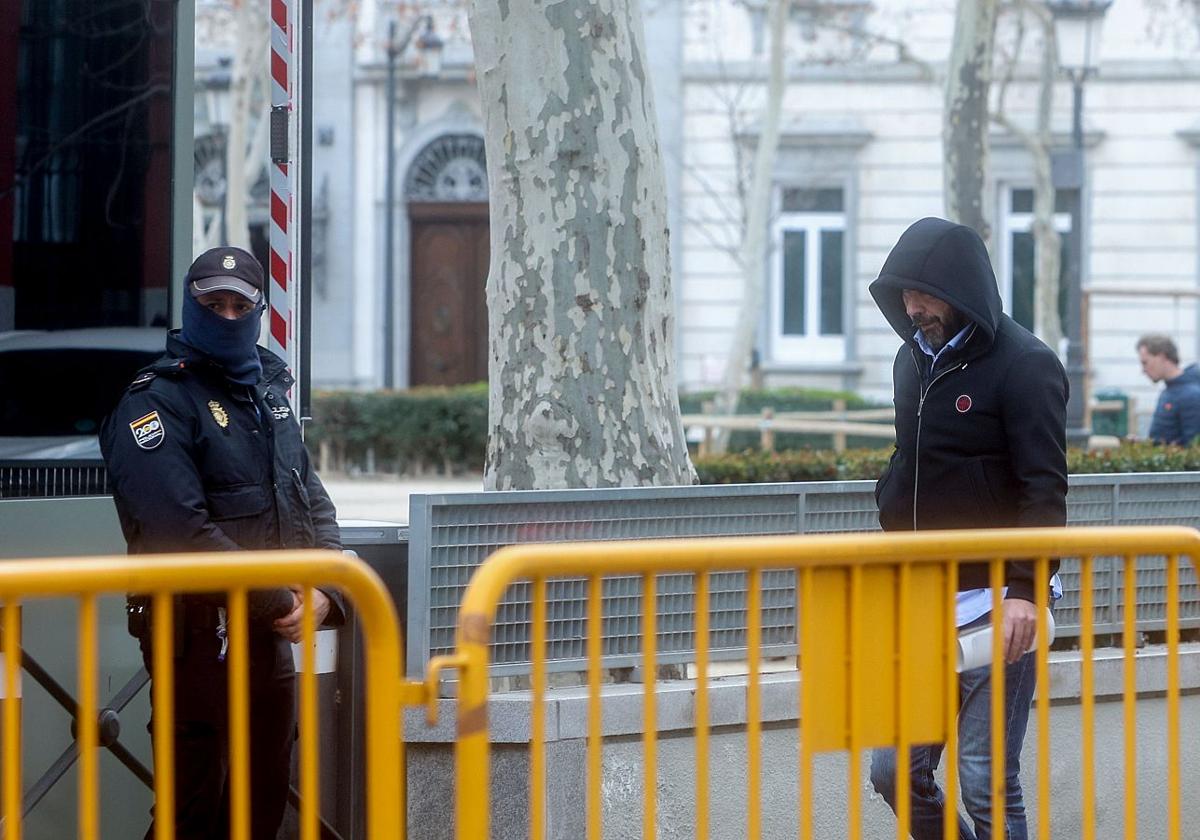 Víctor Aldama, a su salida de la Audiencia Nacional.