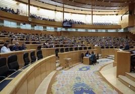 El pleno del Senado de este martes.