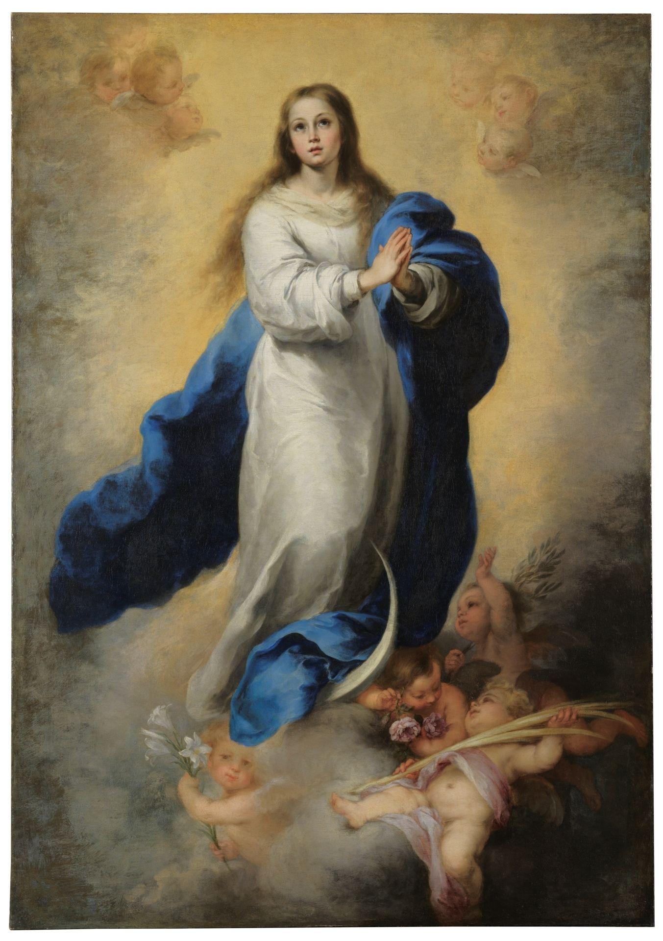 La Inmaculada de El Escorial, de Bartolomé Esteban Murillo. Estará del 28 de octubre al 23 de noviembre en el Museo de Huesca.