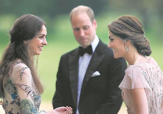 Rose Hanbury, con los príncipes de Gales.