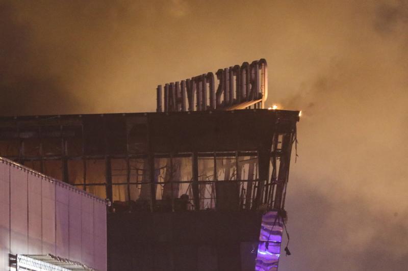 Estado en que quedó el edificio después del incendio.