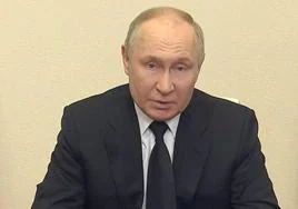 Putin intervino en la televisión estatal.