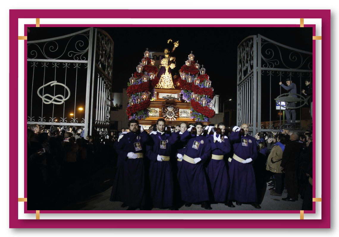 Portapasos del Jesús Nazareno en la procesión del Encuentro.