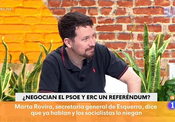 Pablo Iglesias como tertuliano.