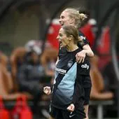 Esther celebra el gol 3.000 de la NWSL