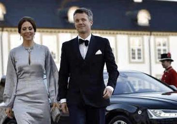 Federico y Mary de Dinamarca en el 75 cumpleaños de la reina Margarita en 2015.