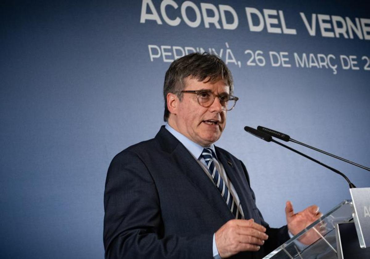 El candidato de Junts, Carles Puigdemont.