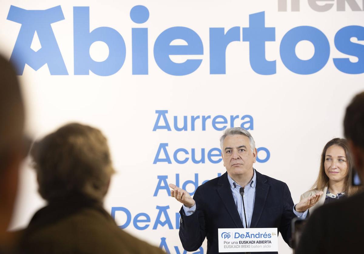 Javier de Andrés, candidato del PP vasco.