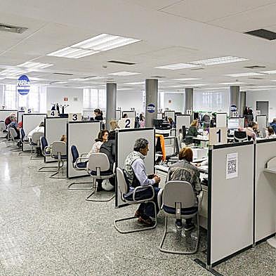 Oficinas de la Agencia Tributaria durante la Campaña de Renta del año pasado.