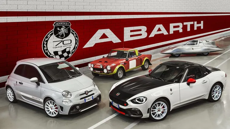 Models manufactured in the 75 years of Abarth