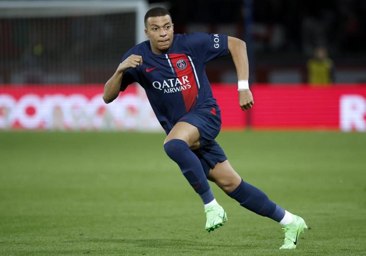 Kylian Mbappé, durante un partido de la presente temporada.