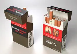 Cajetillas de tabaco genéricas.