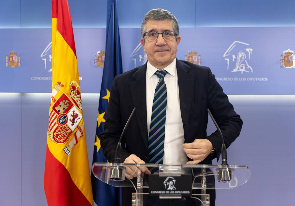 Patxi López, portavoz del PSOE en el Congreso.