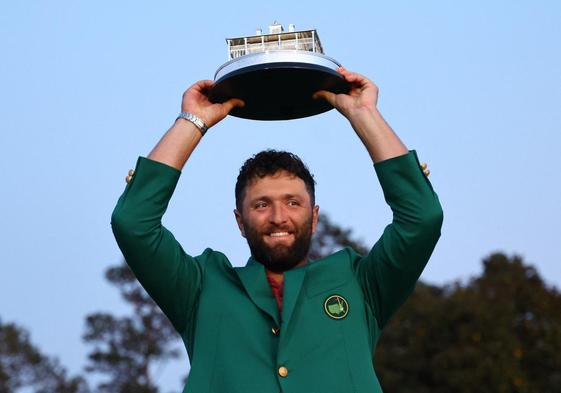 Jon Rahm, tras conquistar el Masters de Augusta de 2023.