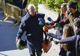 Rodrigo Rato a su llegada a la Audiencia Provincial de Madrid.