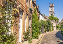 Circus Lane, en el barrio de Stockbridge, es una de las calles más bonitas de Edimburgo