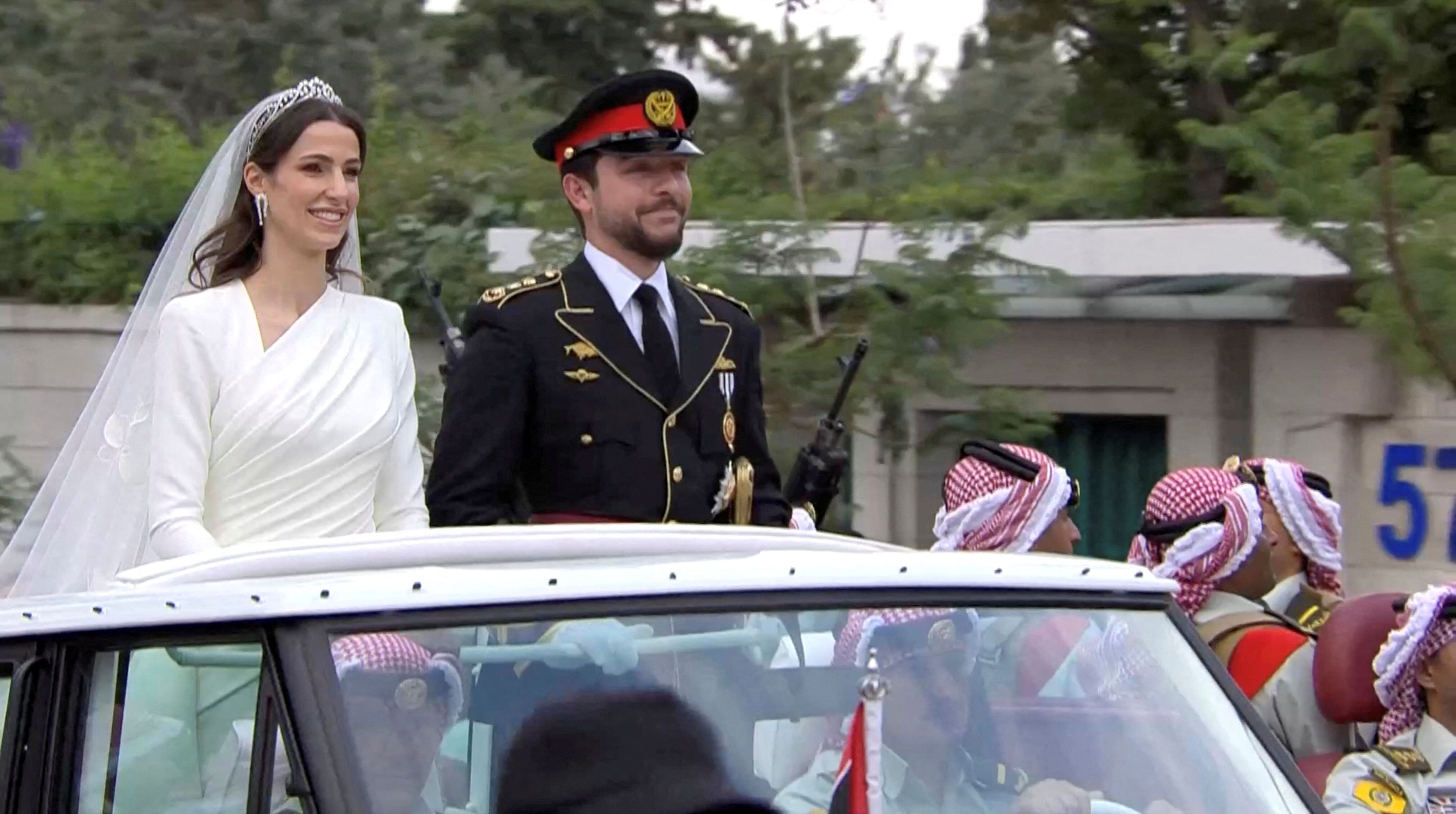 La boda de los príncipes Hussein y Rajwa de Jordania.