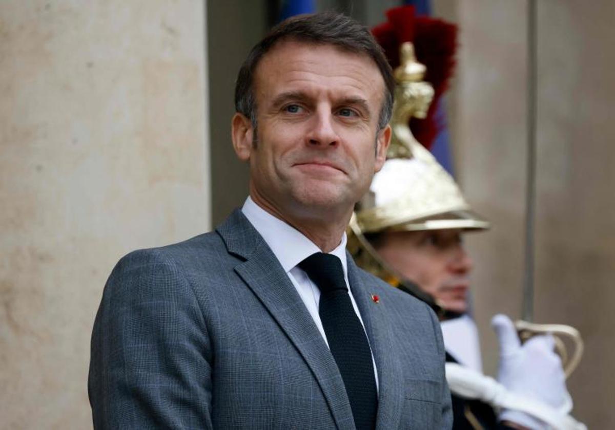 El presidente francés Emmanuel Macron