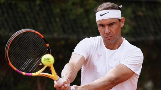 Rafa Nadal, preparando su participación en el Torneo Conde de Godó.