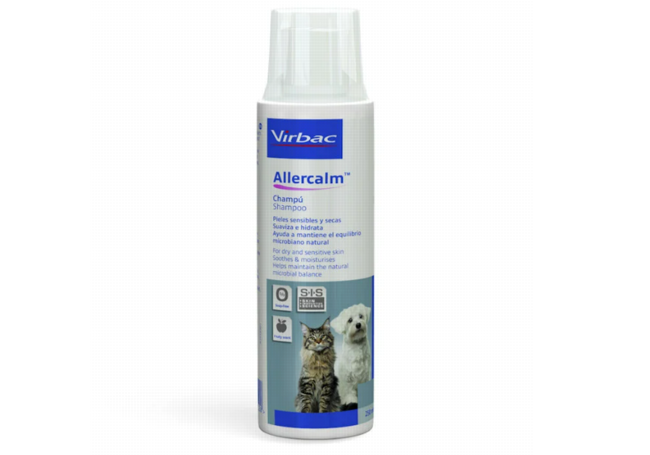 VIRBAC ALLERCALM CHAMPÚ PARA PIELES SENSIBLES Y SECAS EN PERROS Y GATOS. VIRVN100621_M