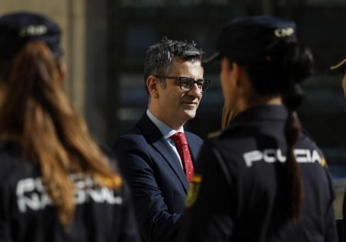 El ministro de Justicia y Presidencia, Félix Bolaños, en un acto en Valencia.