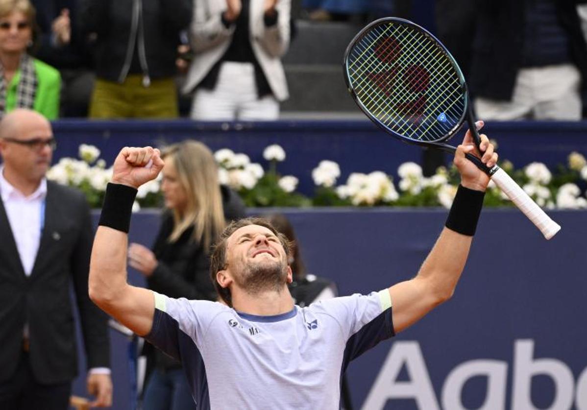 Casper Ruud celebra su victoria en la final del Conde de Godó.