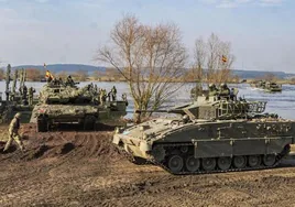 Tropas españolas en uno de los ejercicios de la OTAN «Steadfast Defender 24» en Polonia.
