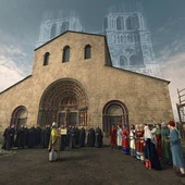 El sueño de un constructor. Recreación de la iglesia sobre la que el visionario obispo de París, Maurice Sully, imaginó la catedral en el siglo XII.