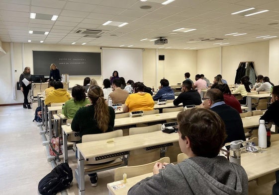 Aspirantes en el examen MIR, en enero de este año.