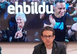 El candidato de EH Bildu a lehendakari, Pello Otxandiano