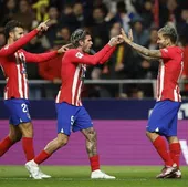 El Atlético recupera la contundencia ante el Athletic y acaricia la Champions