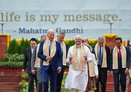 El primer ministro indio, Narendra Modi, en un encuentro con el presiden de EE UU, Joe Biden, el año pasado.