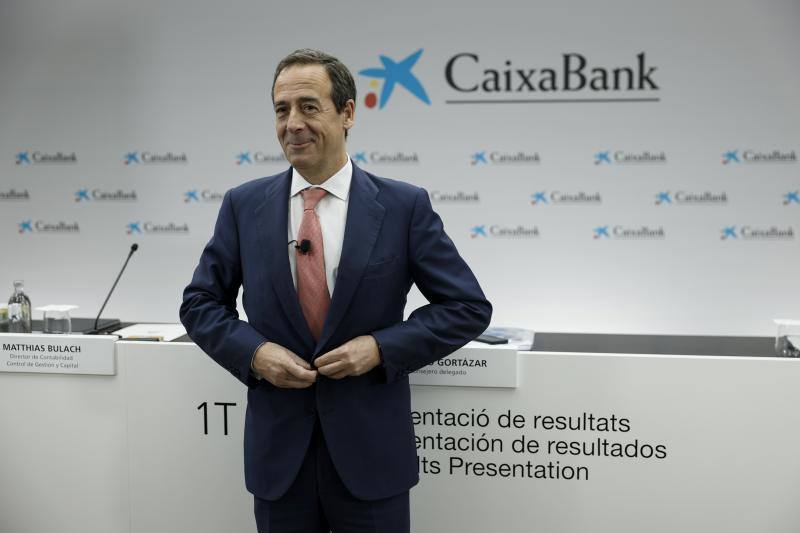 El consejero delegado de CaixaBank, Gonzalo Gortázar, este martes en Valencia.