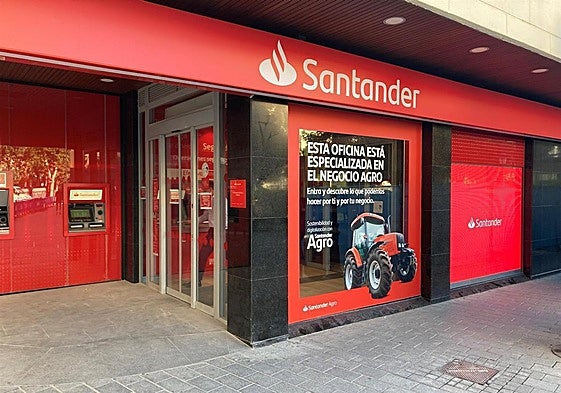 Una sucursal del Banco Santander
