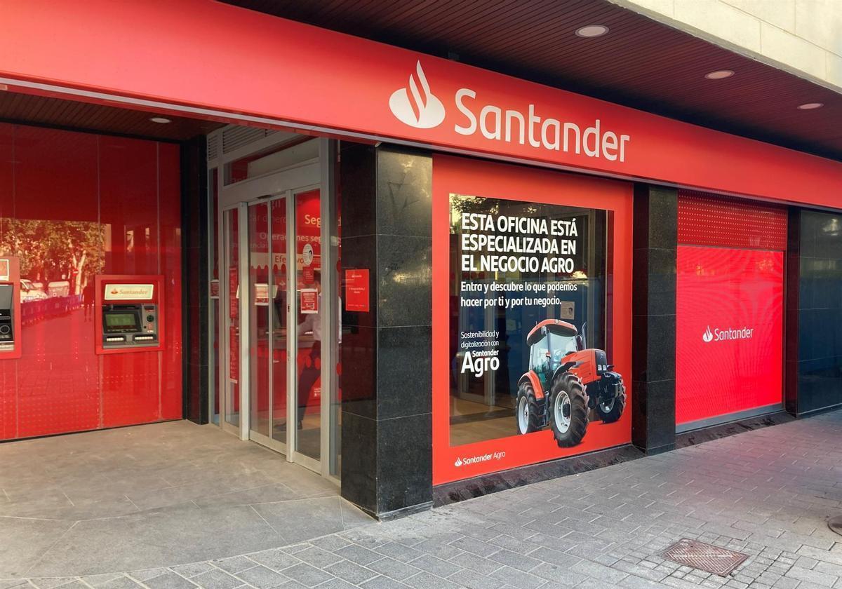 Una sucursal del Banco Santander