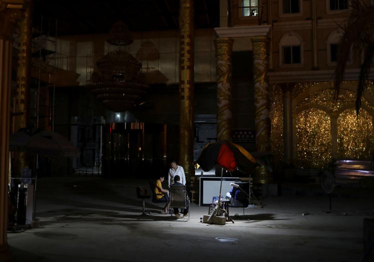 Exterior de uno de los casinos de Sihanoukville, en Camboya.