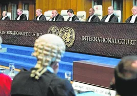 La Corte Penal Internacional, durante una de las sesiones de un proceso celebrado en su sede de La Haya
