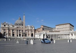 La plaza de San Pedro del Vaticano.