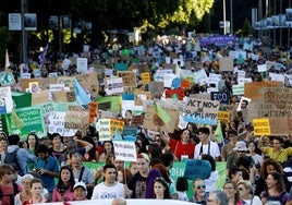 Manifestación contra la crisis climática.