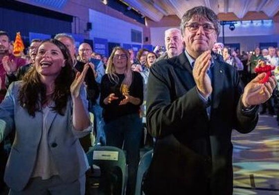 Mitin de Puigdemont en Argelès-sur-Mer