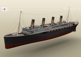 Recreación del futuro Titanic II que construirá el millonario Clive Palmer.