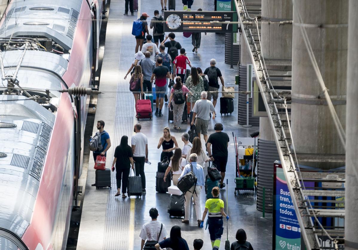 Estación de tren de Atocha, en Madrid.