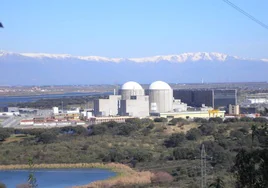 Central nuclear de Almaraz (Cáceres) con sus dos reactores.