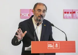 El PSOE abre expediente a Lambán por no avalar la amnistía