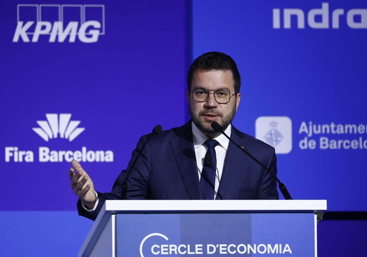 El presidente de la Generalitat en funciones, Pere Aragonès.