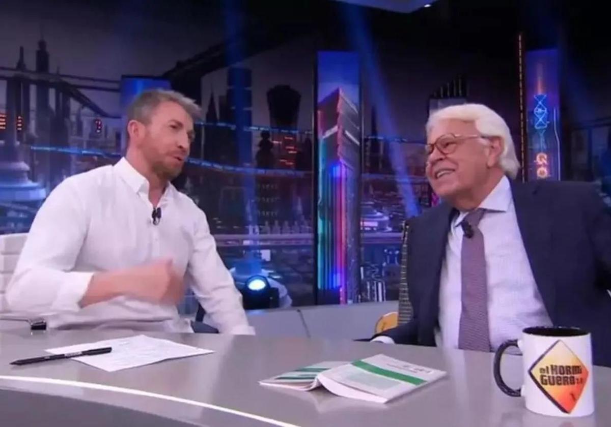 Felipe González con Pablo Motos, en 'El Hormiguero'.